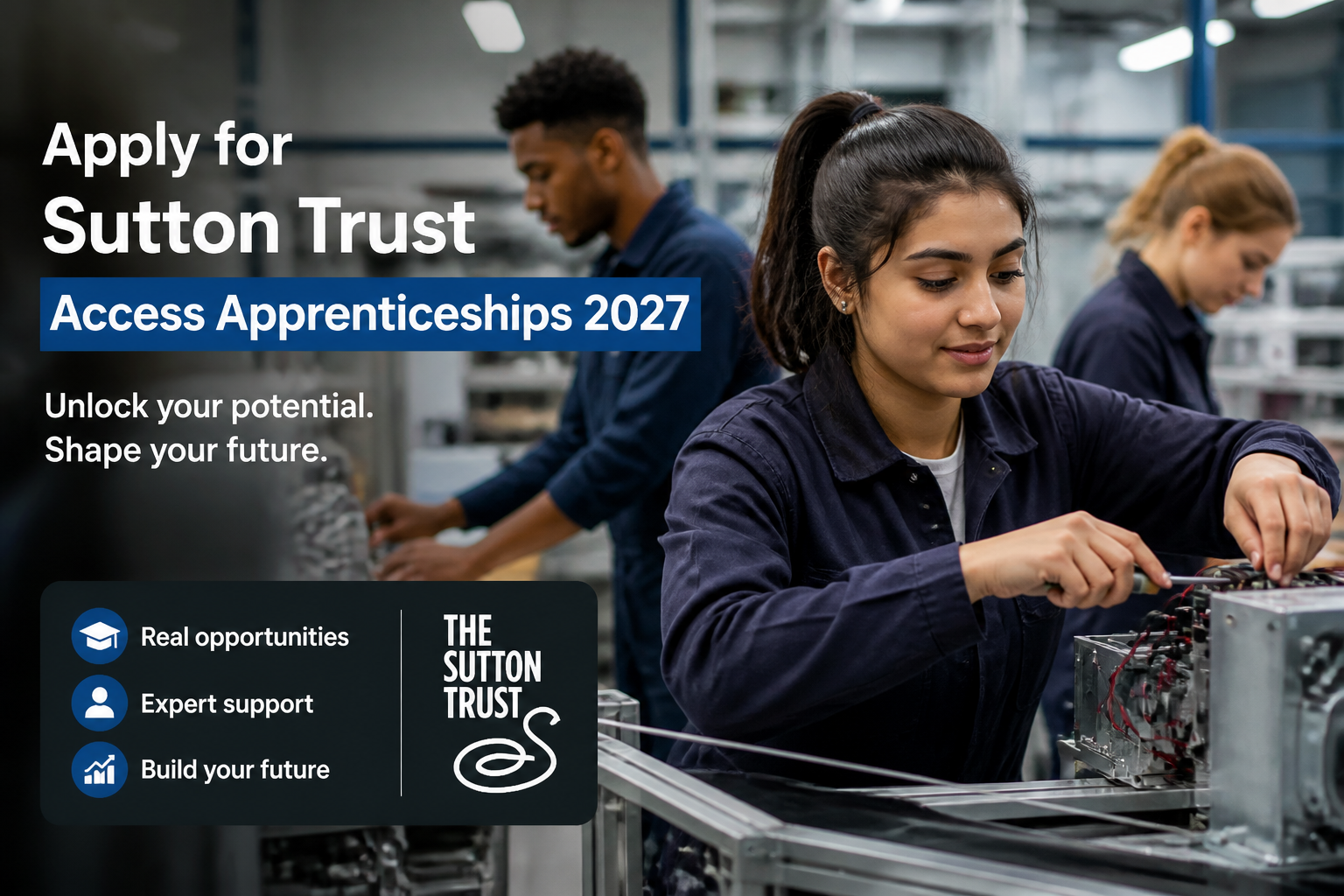 Apply for Sutton Trust Access Apprenticeships 2027